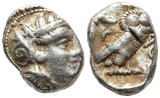 ATTICA. Athens. (Circa 353-294 BC)
AR Tetradrachm (19,4mm 17,1g)
Obv: Head of Athena to right, wearing crested Attic helmet decorated with three oli...