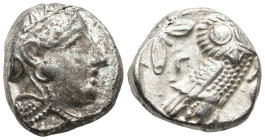 ATTICA. Athens. (Circa 353-294 BC)
AR Tetradrachm (22,9mm 17,2g)
Obv: Head of Athena to right, wearing crested Attic helmet decorated with three oli...