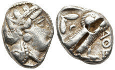 ATTICA. Athens. (Circa 353-294 BC)
AR Tetradrachm (22,2mm 17,2g)
Obv: Head of Athena to right, wearing crested Attic helmet decorated with three oli...