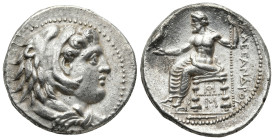 KINGS OF MACEDON. Alexander III ‘the Great’, (336-323 BC). Babylon, struck under Stamenes or Archon, AD 325-323.
AR Tetradrachm ( 26,7mm, 17g)
Obv: ...