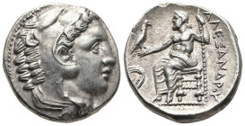 KINGS of MACEDON. Alexander III 'the Great' (336-323 BC). Amphipolis. Struck under Antipater, circa 332-326 BC
AR Tetradrachm (26,2mm 17,2g)
Obv: He...