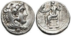 KINGS OF MACEDON. Alexander III ‘the Great’ (336-323 BC). Myriandros, struck under Menes or Philotas, circa 325-324/3
AR Tetradrachm (25,8mm 17,1g)
...