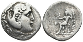 PAMPHYLIA, Perge. (Circa 221/0-189/8 BC).In the name and types of Alexander III of Macedon. Dated CY 13 (209/8 BC).
AR Tetradrachm (31,8mm 15,4g)
Ob...