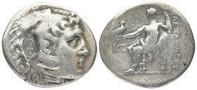 LYCIA, Phaselis. (Circa 218/7-186/5 BC). In the name and types of Alexander III of Macedon. year KE = 25 = 197-196
AR Tetradrachm (31,9mm 16,2g)
Obv...