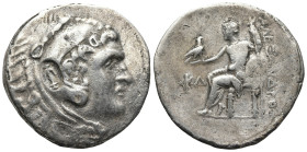 LYCIA, Phaselis. (Circa 218/7-186/5 BC). In the name and types of Alexander III of Macedon. Dated CY 24 (198/7 BC).
AR Tetradrachm (32,9mm 15,7g)
Ob...