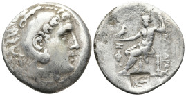 LYCIA, Phaselis. (Circa 218/7-186/5 BC). In the name and types of Alexander III of Macedon. Dated CY 7 (215/4 BC).
AR Tetradrachm (31,1mm 15,9g)
Obv...