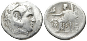 PAMPHYLIA. Aspendos. (Circa 212/11-184/3 BC). In the name and types of Alexander III of Macedon. Dated CY 19 (194/3 BC)
AR Tetradrachm (30mm 15,8g)
...