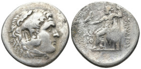 PAMPHYLIA. Aspendos. (Circa 212/11-184/3 BC). In the name and types of Alexander III of Macedon. Dated CY 19 (194/3 BC)
AR Tetradrachm (32,3mm 15,9g)...