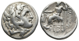 KINGS of MACEDON. Philip III Arrhidaios (323-317 BC). In the types of Alexander III. Kolophon mint. Struck under Menander or Kleitos, circa 322-319 BC...