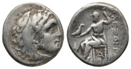 KINGS OF MACEDON. Alexander III ‘the Great’ (336-323 BC). Sardes. struck under Menander or Kleitos, circa 322-319/8
AR Drachm (15,8mm 4g)
Obv: Head ...