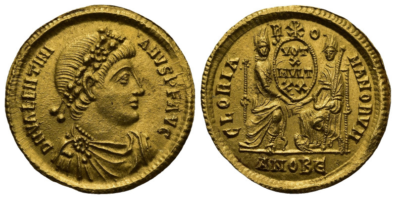 Valentinian I, (AD 364-375) Antiochia
AV Solidus (21,3mm 4,5g)
Obv: D N VALENT...