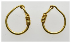 2 pieces ancient gold earring
(0,8g diameter)