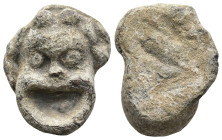 Anciend lead head of gorgon
(4g 18,3mm diameter)