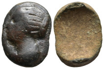 Tessera
(6,3g 22mm diameter)
Obv: Female bust to left