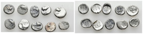 10 pieces Greek silver coins / SOLD AS SEEN, NO RETURN!