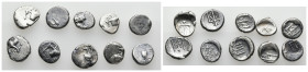 10 pieces Greek silver coins / SOLD AS SEEN, NO RETURN!