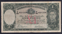 Australia, 1 Pound, 1938-1952, VF