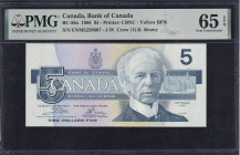 Canada, 5 Dollar, 1986, Gem UNC 65