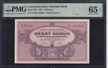 Czechoslovakia, 10 Korun, 1927, Gem UNC 65