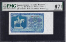 Czechoslovakia, 25 Korun, 1953, Superb Gem UNC 67