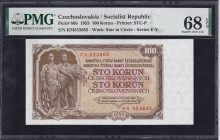 Czechoslovakia, 100 Korun, 1953, Superb Gem UNC 68, TOP POP