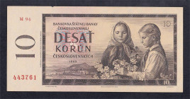 Czechoslovakia, 10 Korun, 1960, aUNC