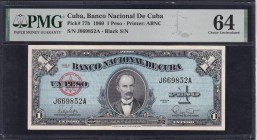 Cuba, 1 Peso, 1960, Choice UNC 64