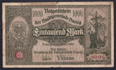 Danzig, 1000 Mark, 1923, V6