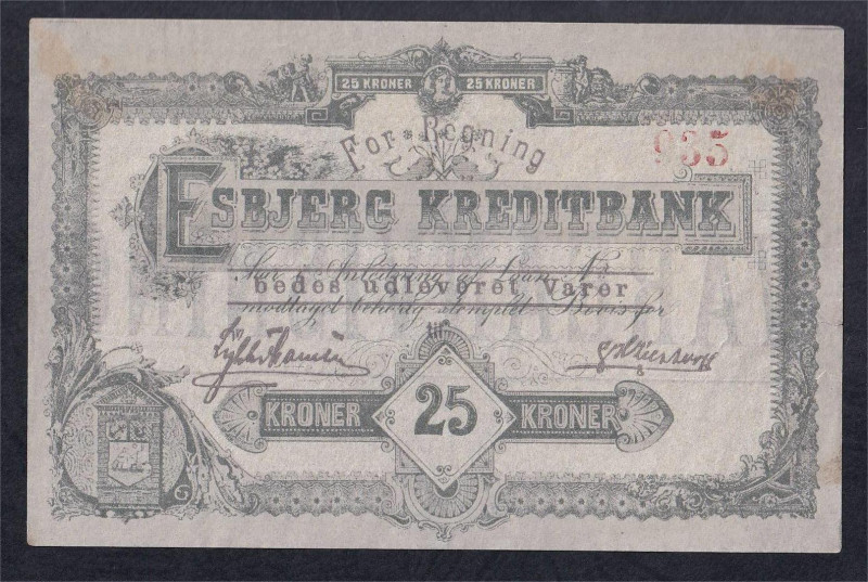 Denmark, 25 Kroner, 1891-1925, AU,