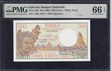 Djibouti, 500 Francs, 1988, Gem UNC 66 EPQ