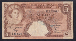 East Africa, 5 Shillings, 1961, VF