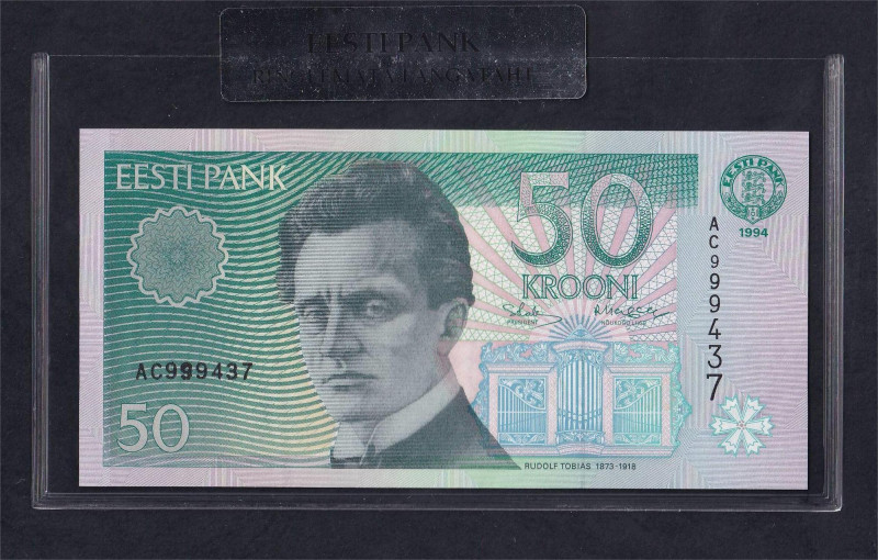Estonia, Eesti Pank, 50 Krooni, 1994, UUC, Pick: 78