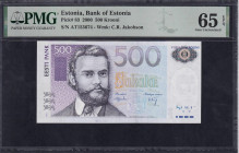 Estonia, 500 Krooni, 2000, Gem UNC 65 EPQ