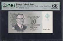 Finland, 10 Markkaa, 1963, Gem UNC 66 EPQ