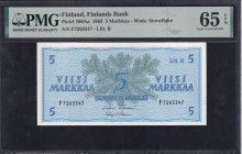 Finland, 5 Markkaa, 1963, Gem UNC 65 EPQ