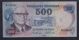 Finland, 500 Markkaa, 1974, XF