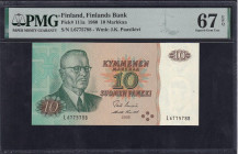 Finland, 10 Markkaa, 1980, Superb Gem UNC 67 EPQ