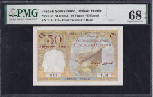 French Somaliland, 50 Francs, 1952, Superb Gem UNC 68 EPQ
