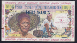 French Antilles, 10 Francs, 1961, VF-XF, SPECIMEN