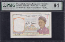 French Indo-China, 1 Piastre, 1946, Choice UNC 64
