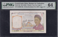 French Indo-China, 1 Piastre, 1949, Choice UNC 64