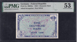 Germany, 1 Deutsche Mark, 1948, About UNC 53