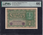 Germany, 50 Mark, 1919, Gem UNC 66 EPQ