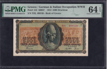 Greece, 5000 Drachmai, 1943, Choice UNC 64 EPQ