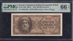 Greece, 500000 Drachmai, 1944, Gem UNC 66 EPQ