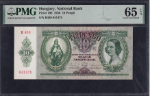 Hungary, 10 Pengo, 1936, Gem UNC 65 EPQ