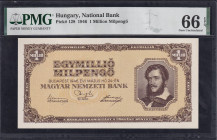 Hungary, 1 Million Milpengo, 1946, Gem UNC 66 EPQ