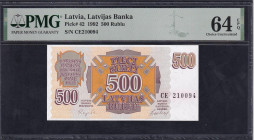 Latvia, 500 Rublu, 1992, Choice UNC 64 EPQ