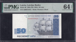 Latvia, 50 Latu, 1992, Choice UNC 64 EPQ