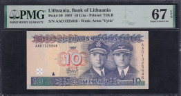 Lithuania, 10 Litu, 1997, Superb Gem UNC 67 EPQ,